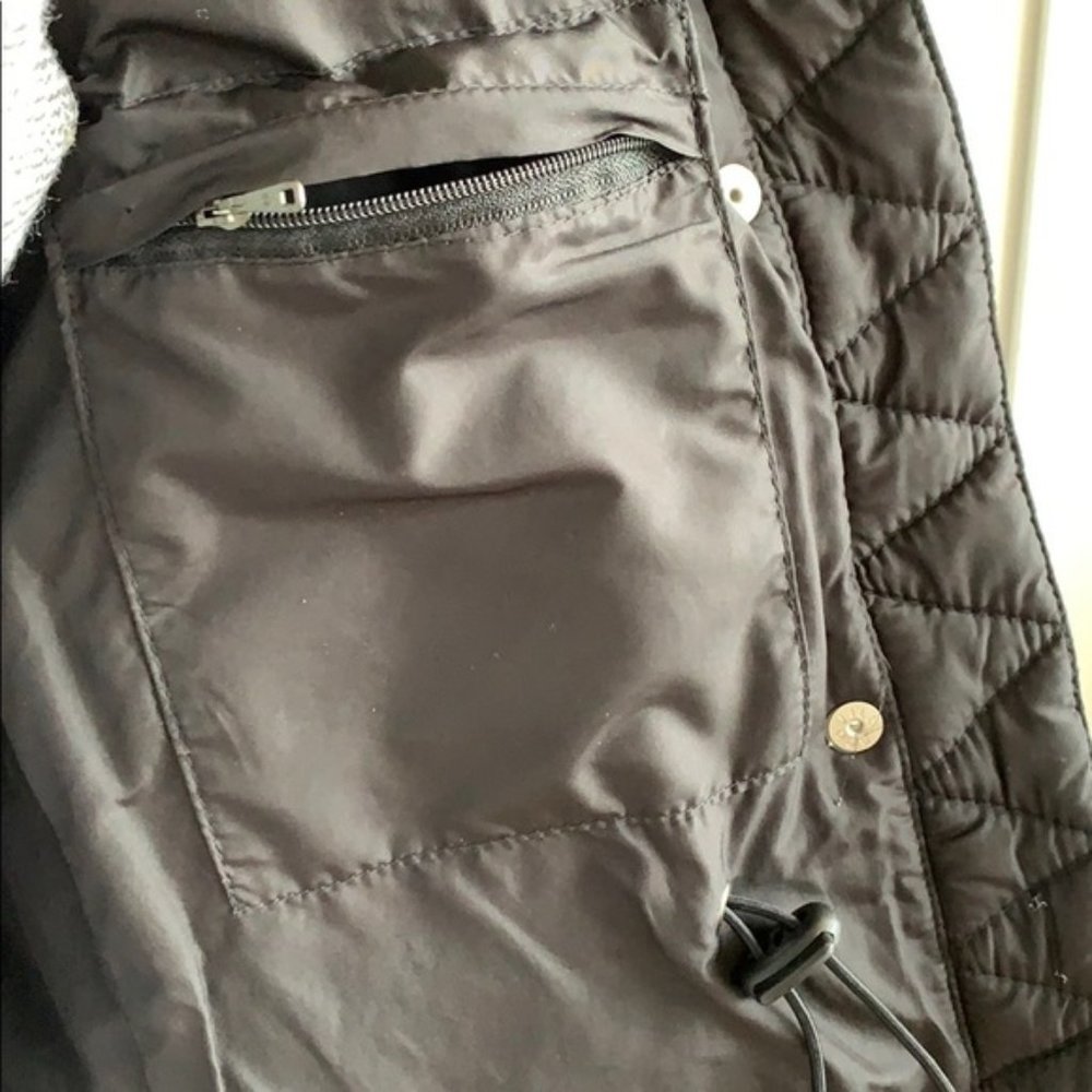 * J.CREW Down Feather Winter Puffer Coat Hood BLK - Picture 6 of 7